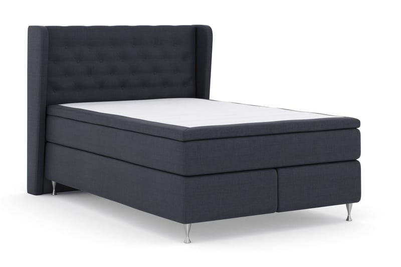 Select No 6 Komplett Sängpaket 140x200 Medium Latex/Memory - Blå/Silver - Products - Möbler - Säng - Kontinentalsäng