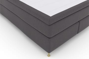 Select No 6 Komplett Sängpaket 140x200 Medium Watergel - Mörkgrå/Guld - Products - Möbler - Säng - Kontinentalsäng