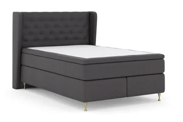 Select No 6 Komplett Sängpaket 140x200 Medium Watergel - Mörkgrå/Guld - Products - Möbler - Säng - Kontinentalsäng