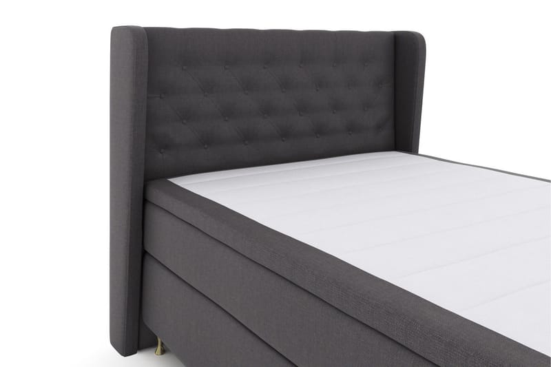 Select No 6 Komplett Sängpaket 140x200 Medium Watergel - Mörkgrå/Guld - Products - Möbler - Säng - Kontinentalsäng