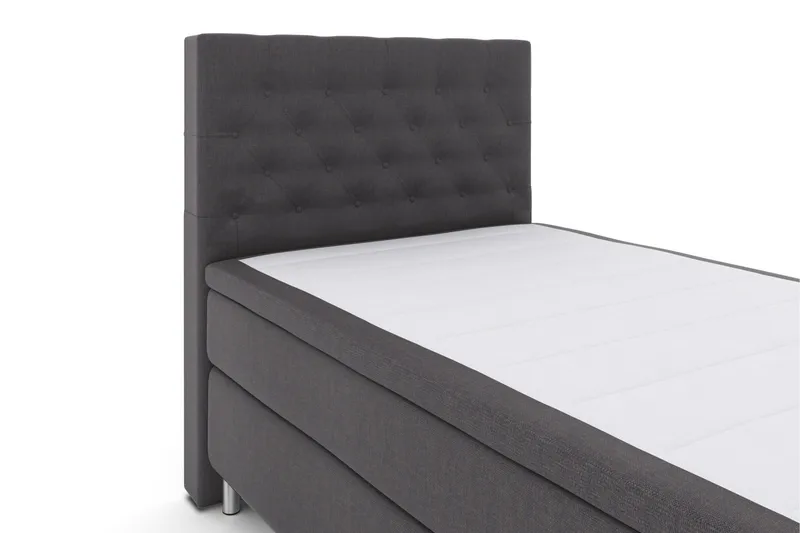 Select No 6 Kontinentalsäng 120x200 Fast Latex/Memory - Mörkgrå/Metall - Products - Möbler - Säng - Enkelsäng