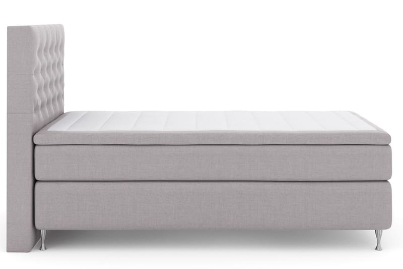 Select No 6 Kontinentalsäng 120x200 Fast Watergel - Ljusgrå/Silver - Products - Möbler - Säng - Enkelsäng