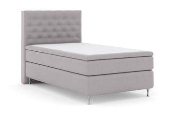 Select No 6 Kontinentalsäng 120x200 Fast Watergel - Ljusgrå/Silver - Products - Möbler - Säng - Enkelsäng