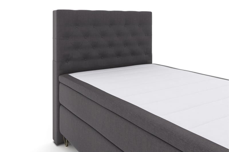 Select No 6 Kontinentalsäng 120x200 Medium Latex/Memory - Mörkgrå/Metall V-Form - Products - Möbler - Säng - Enkelsäng