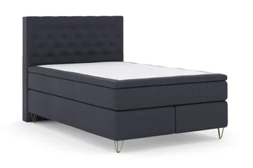 Select No 6 Kontinentalsäng 140x200 Fast Watergel - Blå/Metall V-Form - Products - Möbler - Säng - Kontinentalsäng