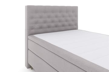 Select No 6 Kontinentalsäng 140x200 Fast Watergel - Ljusgrå/Metall V-Form - Products - Möbler - Säng - Kontinentalsäng