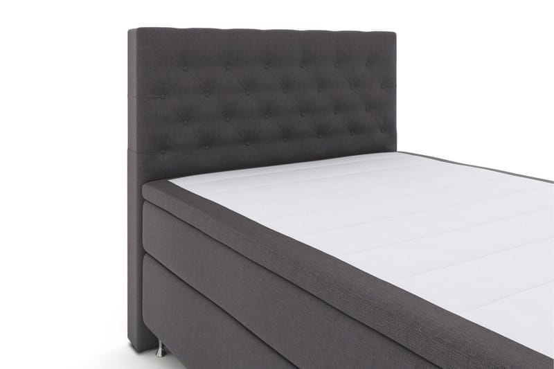 Select No 6 Kontinentalsäng 140x200 Fast/Medium Watergel - Mörkgrå/Silver - Products - Möbler - Säng - Kontinentalsäng