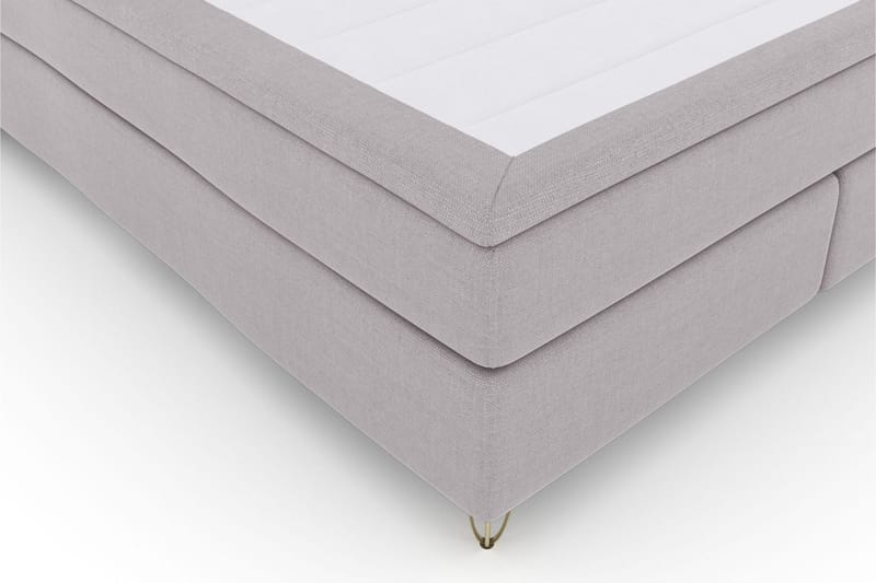 Select No 6 Kontinentalsäng 160x200 Fast Watergel - Ljusgrå/Metall V-Form - Products - Möbler - Säng - Kontinentalsäng
