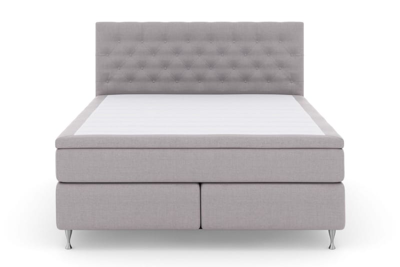 Select No 6 Kontinentalsäng 160x200 F/M Memory/Pocket - Ljusgrå/Silver - Products - Möbler - Säng - Kontinentalsäng
