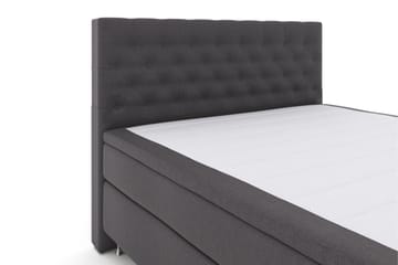 Select No 6 Kontinentalsäng 160x200 F/M Memory/Pocket - Mörkgrå/Silver - Products - Möbler - Säng - Kontinentalsäng