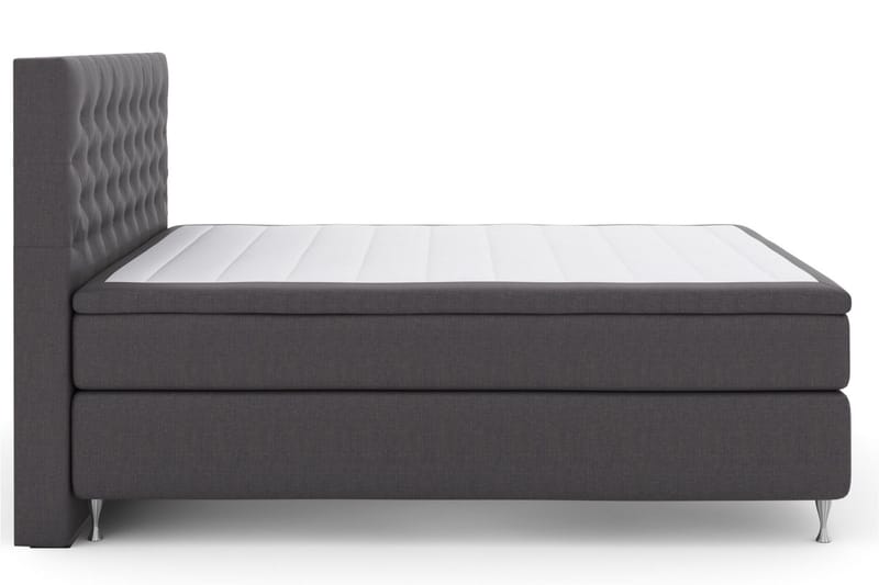 Select No 6 Kontinentalsäng 160x200 Medium Memory/Pocket - Mörkgrå/Silver - Products - Möbler - Säng - Kontinentalsäng