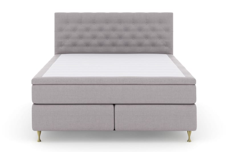 Select No 6 Kontinentalsäng 180x200 Fast Watergel - Ljusgrå/Guld - Products - Möbler - Säng - Kontinentalsäng