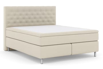 Select No 6 Kontinentalsäng 180x200 Fast/Medium Latex/Memory - Beige/Metall - Products - Möbler - Säng - Kontinentalsäng