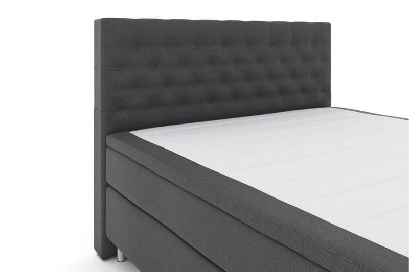 Select No 6 Kontinentalsäng 180x200 Fast/Medium Latex/Memory - Mörkgrå/Metall - Products - Möbler - Säng - Kontinentalsäng