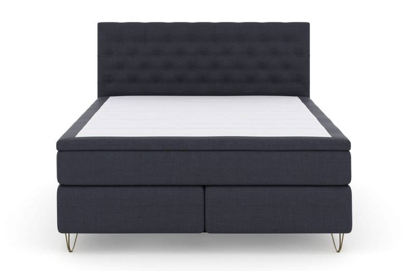 Select No 6 Kontinentalsäng 210x210 Fast Watergel - Blå/Metall V-Form - Products - Möbler - Säng - Kontinentalsäng