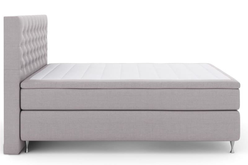 Select No 6 Kontinentalsäng 210x210 Fast Watergel - Ljusgrå/Silver - Products - Möbler - Säng - Kontinentalsäng