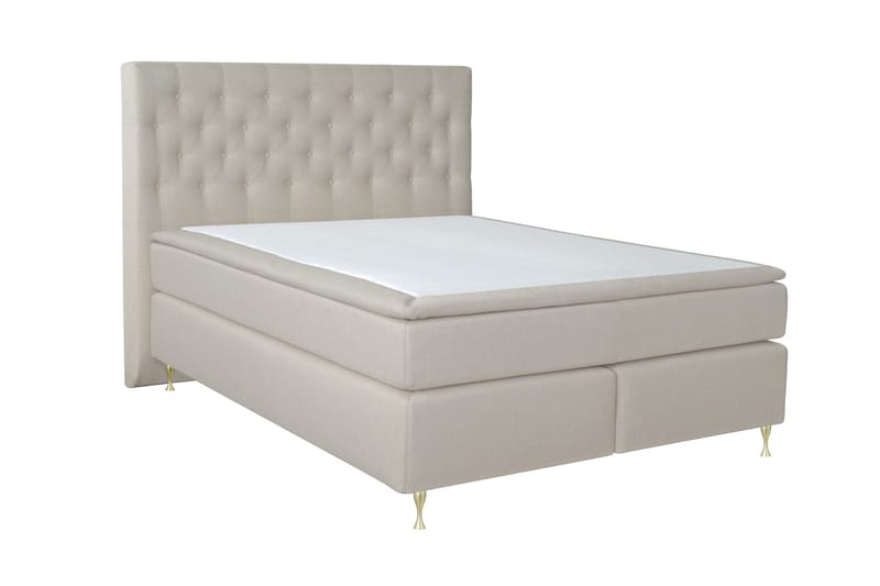 Select No 6 Kontinentalsäng 210x210 Medium Memory/Pocket - Beige/Guld - Products - Möbler - Säng - Kontinentalsäng