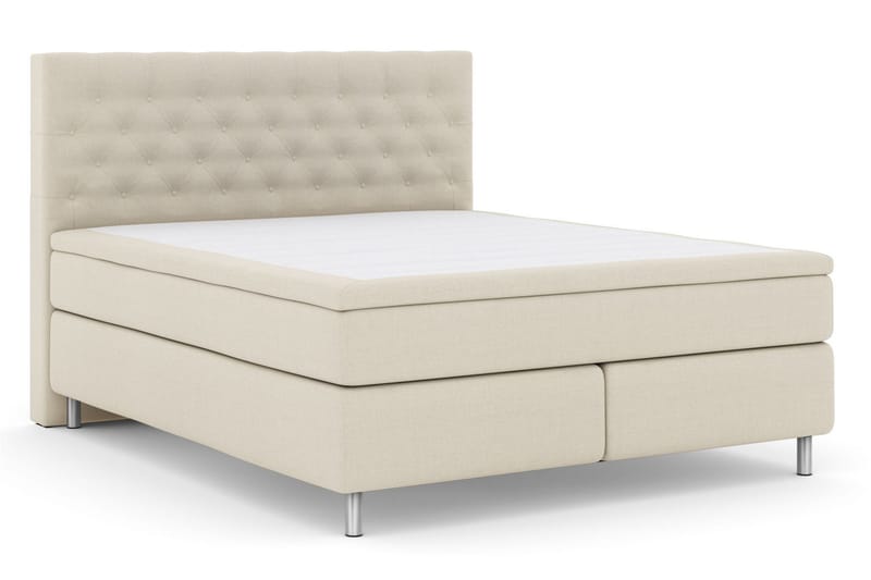 Select No 6 Kontinentalsäng 210x210 Medium Memory/Pocket - Beige/Metall - Products - Möbler - Säng - Kontinentalsäng
