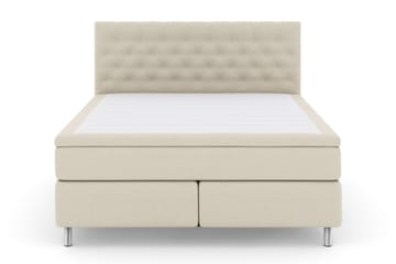 Select No 6 Kontinentalsäng 210x210 Medium Memory/Pocket - Beige/Metall - Products - Möbler - Säng - Kontinentalsäng