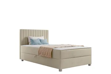 Veyran Sängpaket Kontinentalsäng med Förvaring 120x200 cm, Beige