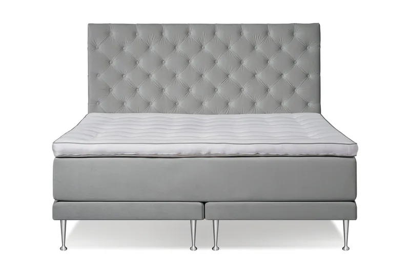 Victoria Komplett Sängpaket 160x200 - Ljusgrå - Products - Möbler - Säng - Kontinentalsäng