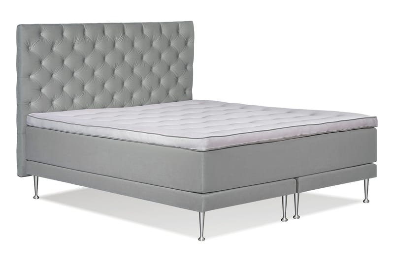 Victoria Komplett Sängpaket 160x200 - Ljusgrå - Products - Möbler - Säng - Kontinentalsäng