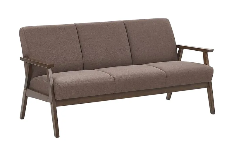 Asnes 3-sits Soffa - Brun - Products - Möbler - Soffa - 3 sits soffa