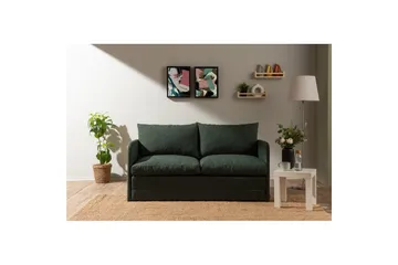 2-sits bäddsoffa Rubby (148 x 70 x 66 cm) Grön - Grön - Products - Möbler - Soffa - Bäddsoffa - 2 sits bäddsoffa