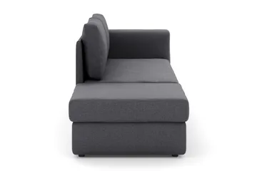 Alnaryd 2-3-sits Bäddsoffa med Fällbart Armstöd - Grå - Products - Möbler - Soffa - Bäddsoffa - 2 sits bäddsoffa