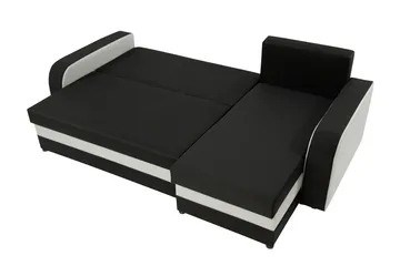 Alvared 3-sits Hörnbäddsoffa Universal - Grå/Vit - Products - Möbler - Soffa - Bäddsoffa - Bäddsoffa divan