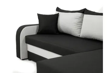 Alvared 3-sits Hörnbäddsoffa Universal - Röd/Grå - Products - Möbler - Soffa - Bäddsoffa - Bäddsoffa divan