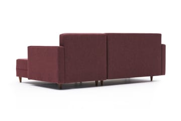 Aydama Bäddsoffa m. Divan 4-sits 192x135 - Röd - Products - Möbler - Soffa - Bäddsoffa - Bäddsoffa divan