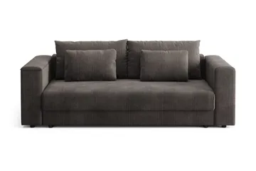 7 cm, Medium, Polyeterskum - Mörkgrå