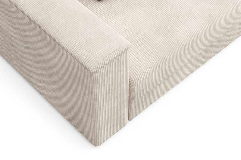 Bergen Extra djup 3-sits Bäddsoffa med Divan och Bäddmadrass i Latex och Tvättbar klädsel - Beige - Products - Möbler - Soffa - Bäddsoffa - Bäddsoffa divan