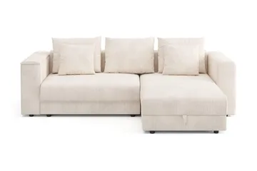7 cm Mjuk/Medium Polyeterskum, Vändbar Sommar- & Vintersida, Tvättbar Klädsel - Beige