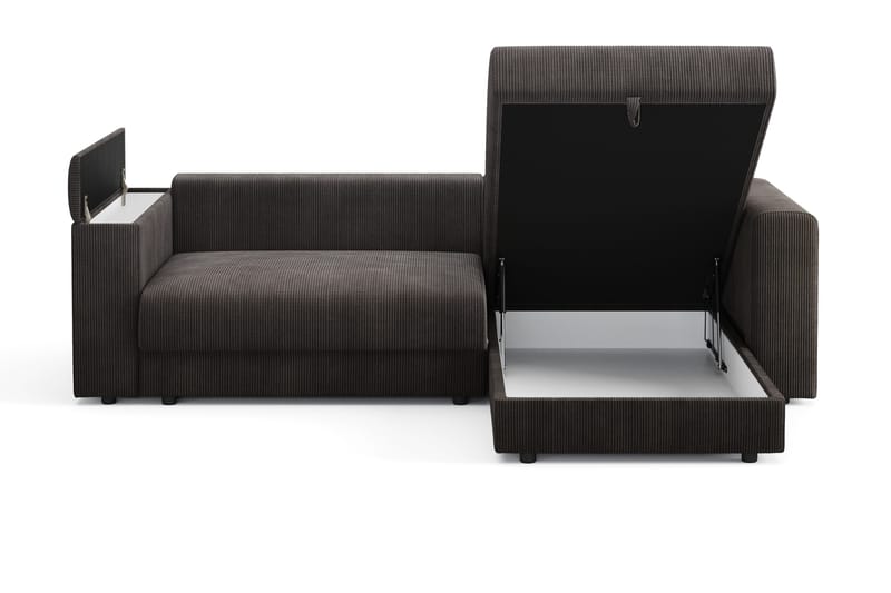 Bergen Extra Djup 3-sits Bäddsoffa med vändbar divan och förvaring i manchester - Taupe - Products - Möbler - Soffa - Bäddsoffa - Bäddsoffa divan