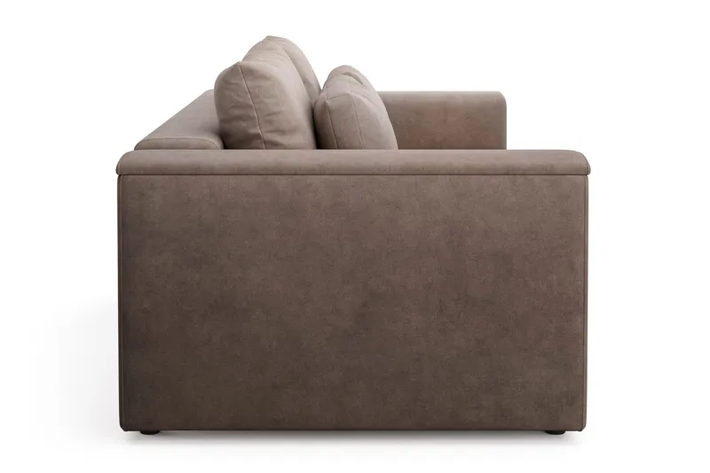 Bergen Extra Djup Framåtbäddad 3-sits Bäddsoffa med förvaring - Brun - Products - Möbler - Soffa - Bäddsoffa - 3 sits bäddsoffa