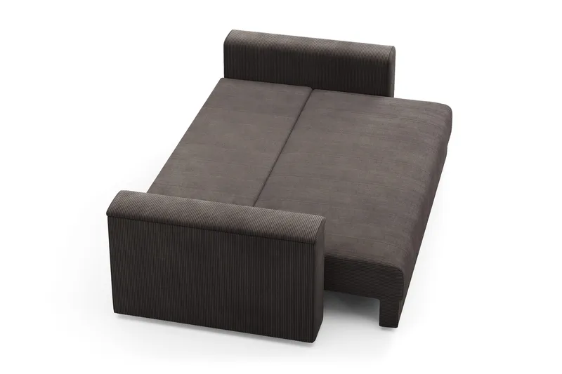 Bergen Extra Djup Framåtbäddad 3-sits Bäddsoffa med förvaring i manchester - Brun - Products - Möbler - Soffa - Bäddsoffa - 3 sits bäddsoffa