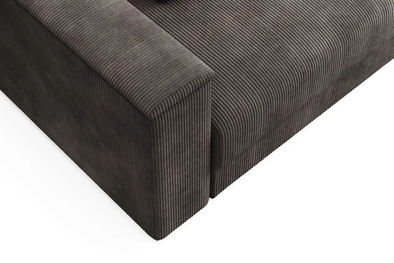 Bergen Extra Djup Framåtbäddad 3-sits Bäddsoffa med förvaring i manchester - Brun - Products - Möbler - Soffa - Bäddsoffa - 3 sits bäddsoffa