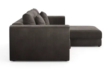 Bergen Extra Djup Framåtbäddad 3-sits Bäddsoffa med vändbar divan och förvaring i manchester - Brun - Products - Möbler - Soffa - Bäddsoffa - Bäddsoffa divan