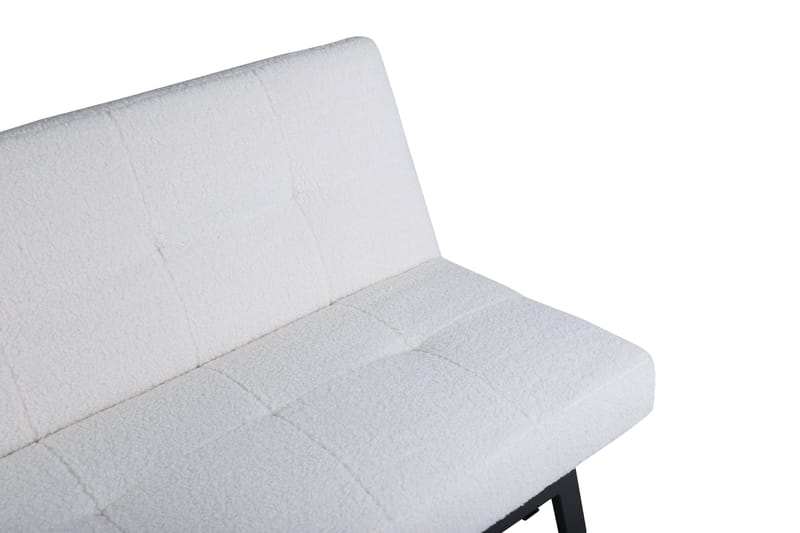 Bodil Bäddsoffa - Vit/Svart - Products - Möbler - Soffa - Bäddsoffa - Bäddsoffa längsbäddad