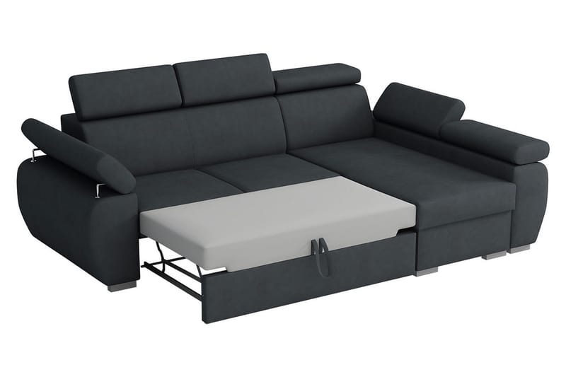 Boston Hörnsoffa Vänster - Mörkgrå - Products - Möbler - Soffa - B äddsoffa - Bäddsoffa divan