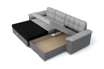 Camior 3-sits Hörnbäddsoffa Grey - Products - Möbler - Soffa - Bäddsoffa - Bäddsoffa divan