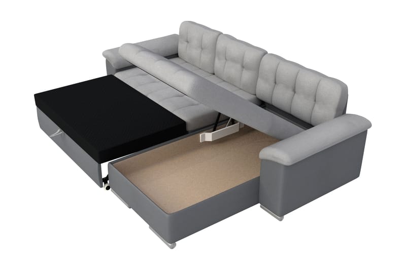 Camior Bäddsoffa m. Divan 3-sits - Beige - Products - Möbler - Soffa - Bäddsoffa - Bäddsoffa divan