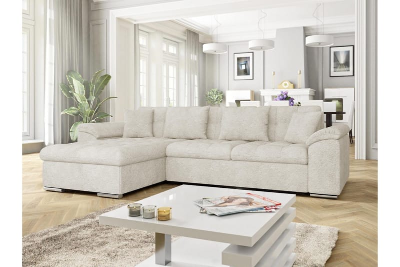Camior Bäddsoffa m. Divan 3-sits - Brun - Products - Möbler - Soffa - Bäddsoffa - Bäddsoffa divan