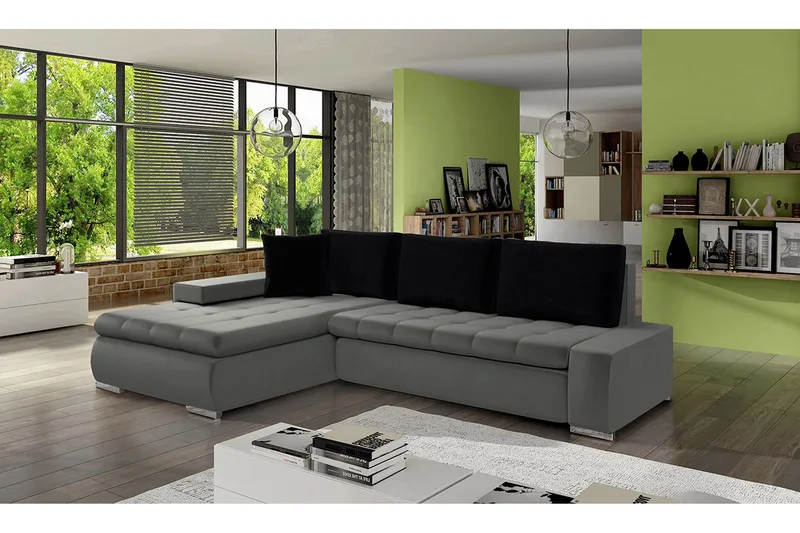 Cerys Bäddsoffa - Grå - Products - Möbler - Soffa - Bäddsoffa - Bäddsoffa divan