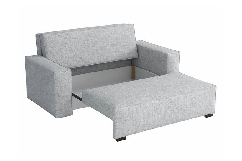 Denegal 2-sits liten bäddsoffa i Tyg - Grå - Products - Möbler - Soffa - Bäddsoffa - 2 sits bäddsoffa