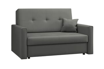 Denegal 2-sits liten bäddsoffa i Plysch - Grå - Products - Möbler - Soffa - Bäddsoffa - 2 sits bäddsoffa