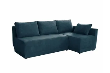 Denegal 3-sits Hörnbäddsoffa Dark blue - Products - Möbler - Soffa - Bäddsoffa - Hörnbäddsoffa