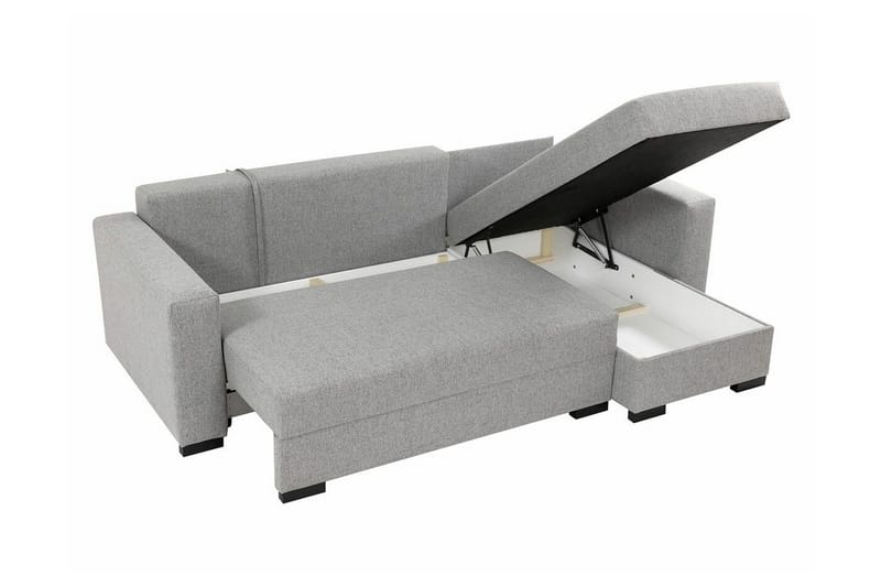 Denegal 3-sits Hörnbäddsoffa - Grå - Products - Möbler - Soffa - Bäddsoffa - Hörnbäddsoffa